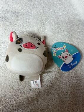 Disney Pua Squishmallows Plush - Gray, Pink, Brown